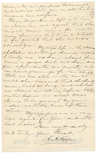 Letter from Capt. A. Keller to Michael Anagnos, March 28, 1892 (p. 2 of 2)