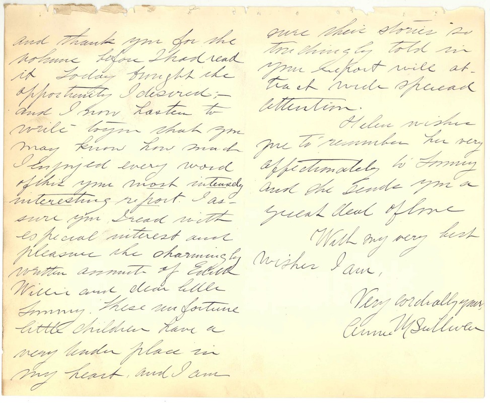 Letter from Annie Sullivan to Michael Anagnos, April 23, 1894 (pp. 2 & 3 of 3)