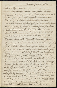 Letter from Samuel May, Boston, to Mary Anne Estlin, Jan. 1, 1854