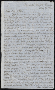 Letter from Samuel May, Leicester, Mass., to Mary Anne Estlin, May 21, 1854