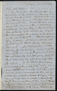 Letter from Samuel May, Boston, to Mary Anne Estlin, Dec. 4, 1854