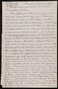 Letter from Samuel May, Boston, to Mary Anne Estlin, Dec. 6, 1857