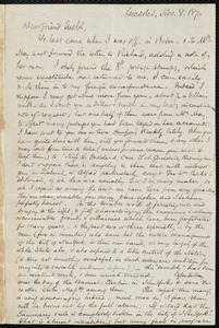 Letter from Samuel May, Leicester, [Mass.], to Richard Davis Webb, Nov. 8, 1871