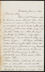 Letter from Joseph Avery Howland, Worcester, [Mass.], to Samuel May, June 9, 1887