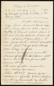 Letter from Peter Randolph, Boston, to Samuel May, Sept. 21 / 1887