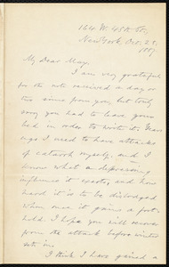 Letter from Oliver Johnson, New York, to Samuel May, Oct. 28, 1887