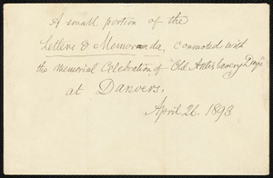 Envelope from Samuel May, April 26, 1893