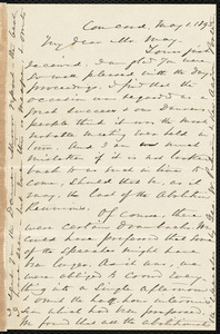 Letter from Alfred Porter Putnam, Concord, [Mass.], to Samuel May, May 1, 1893