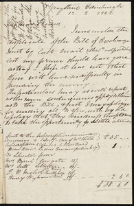 Letter from Eliza Wigham, Edinburgh, to Samuel May, 12.2.1862