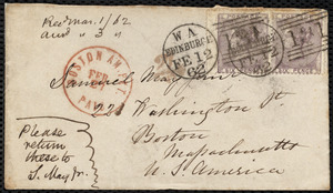 Letter from Eliza Wigham, Edinburgh, to Samuel May, [1862?]