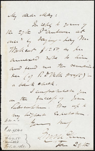 Letter from James Miller M'Kim, to Samuel May, Jan. 29th, [1862?]