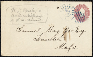 Letter from William Shreve Bailey, Newport, Ky., to Samuel May, March 9, 1862