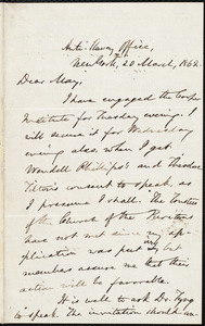Letter from Oliver Johnson, New York, to Samuel May, 20 March, 1862