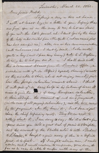 Letter from Samuel May, Leicester, [Mass.], to Richard Davis Webb, March 22, 1862