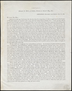 Letter from Richard Davis Webb, Greenfield, Kilgobbin, [Ireland], to Samuel May, July 19, 1862