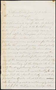 Letter from Josiah Henshaw, West Brookfield, [Mass.], to Samuel May, Jan. 27th, 1863