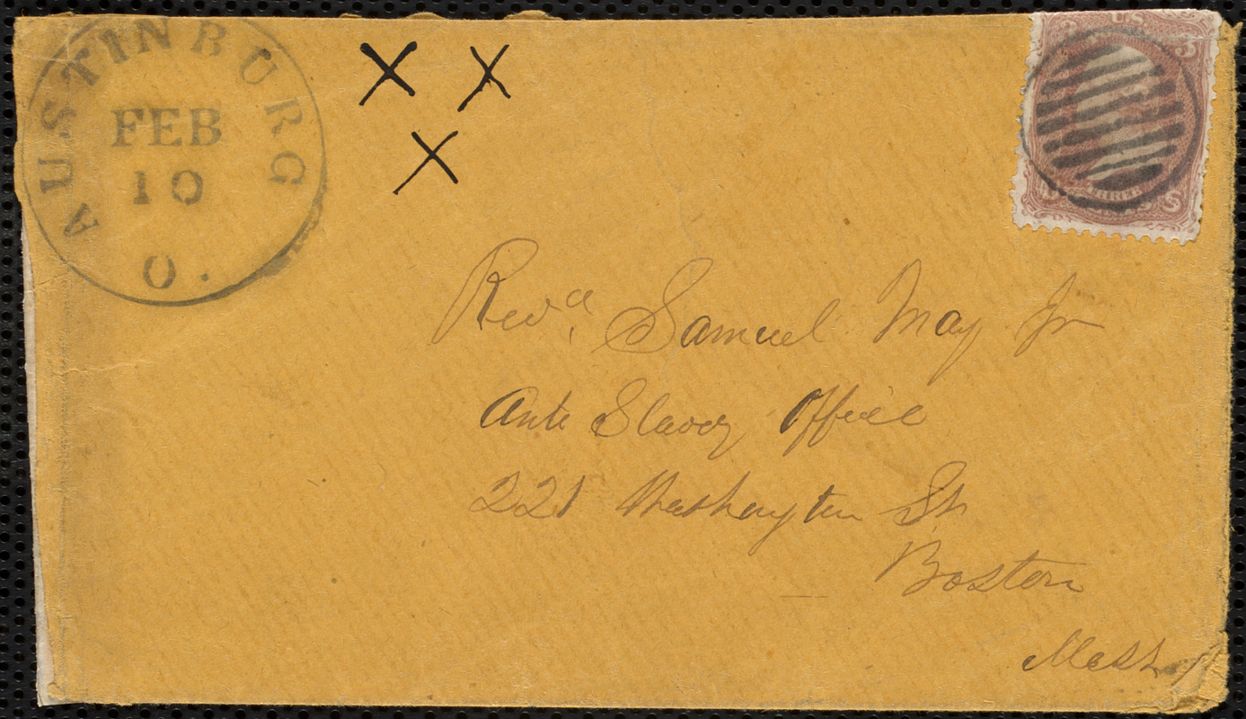 Letter from Charles Stockman Spooner Griffing, Jefferson, Ashtabula Co ...