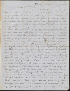 Letter from Samuel May, Boston, to Richard Davis Webb, February 17, 1863