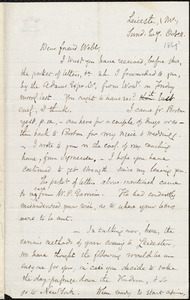 Letter from Samuel May, Leicester, Mass., to Richard Davis Webb, Oct. 11, [1869?]