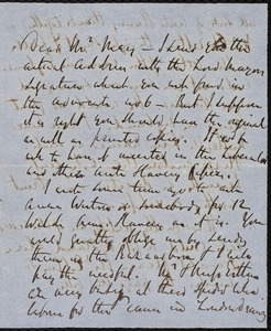Letter from Richard Davis Webb, to Samuel May, [March?, 1853]