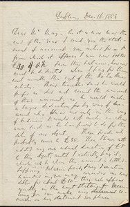Letter from Richard Davis Webb, Dublin, to Samuel May, Dec. 16, 1853