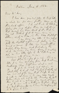 Letter from Richard Davis Webb, Dublin, to Samuel May, June 16, 1854