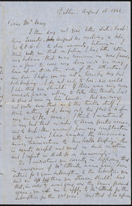 Letter from Richard Davis Webb, Dublin, to Samuel May, August 16, 1854