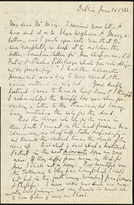 Letter from Richard Davis Webb, Dublin, to Samuel May, June 25, 1855