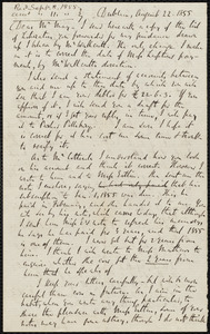 Letter from Richard Davis Webb, Dublin, to Samuel May, August 22, 1855