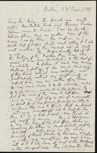 Letter from Richard Davis Webb, Dublin, to Samuel May, 22 / August 1856
