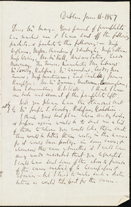 Letter from Richard Davis Webb, Dublin, to Samuel May, Jan. 16, 1857