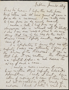 Letter from Richard Davis Webb, Dublin, to Samuel May, June 10, 1859