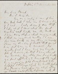 Letter from Richard Davis Webb, Dublin, to Samuel May, 6th December 1859