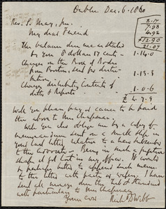 Letter from Richard Davis Webb, Dublin, to Samuel May, Dec. 6, 1860