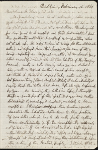 Letter from Richard Davis Webb, Dublin, to Samuel May, February 16, 1861