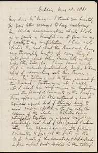 Letter from Richard Davis Webb, Dublin, to Samuel May, May 18, 1861