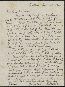 Letter from Richard Davis Webb, Dublin, to Samuel May, June 15, 1861