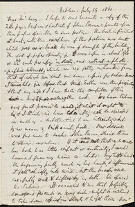 Letter from Richard Davis Webb, Dublin, to Samuel May, July 19, 1861