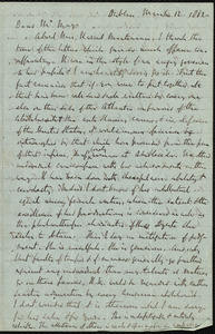 Letter from Richard Davis Webb, Dublin, to Samuel May, March 12, 1862