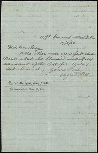 Letter from Richard Davis Webb, Dublin, to Samuel May, 19 / 4 / 62