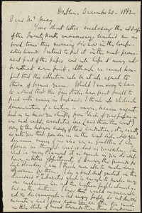 Letter from Richard Davis Webb, Dublin, to Samuel May, December 20, 1862