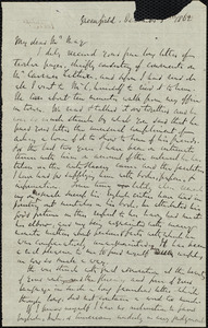 Letter from Richard Davis Webb, Greenfield, [Ireland], to Samuel May, December [?], 1862