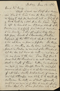 Letter from Richard Davis Webb, Dublin, to Samuel May, June 13, 1863