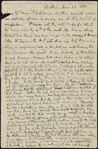 Letter from Richard Davis Webb, Dublin, to Samuel May, June 27, 1863