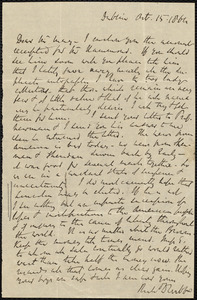 Letter from Richard Davis Webb, Dublin, to Samuel May, Oct. 15, 1864