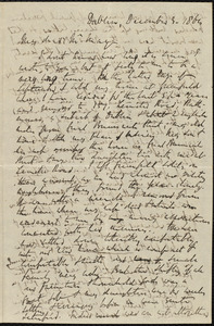 Letter from Richard Davis Webb, Dublin, to Samuel May, December 3, 1864