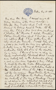 Letter from Richard Davis Webb, Dublin, to Samuel May, Aug. 23, 1865