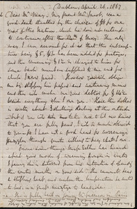 Letter from Richard Davis Webb, Dublin, to Samuel May, April 26, 1867