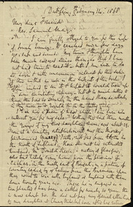 Letter from Richard Davis Webb, Dublin, to Samuel May, February 14, 1868