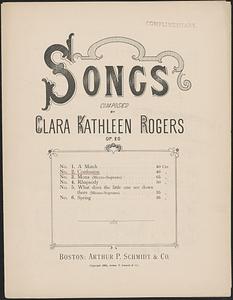 Songs composed by Clara Kathleen Rogers